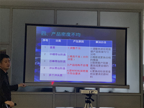 翔宇粉末冶金組織全廠員工參加產品質量問題以及工廠環境整理培訓 翔宇粉末冶金組織全廠員工參加產品質量問題以及工廠環境整理培訓