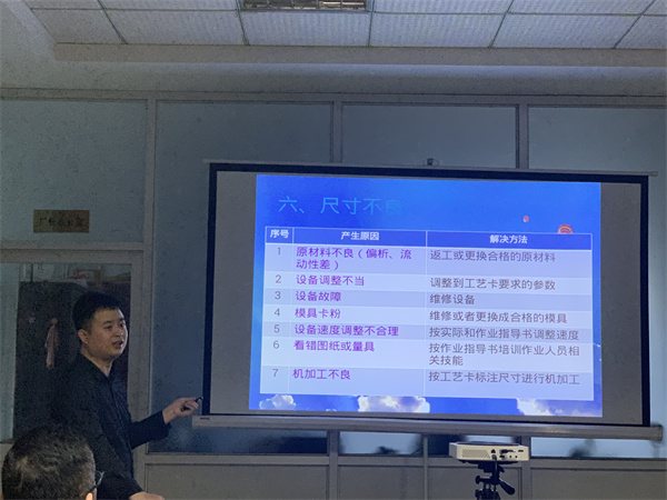 翔宇粉末冶金組織全廠員工參加產品質量問題以及工廠環境整理培訓 翔宇粉末冶金組織全廠員工參加產品質量問題以及工廠環境整理培訓